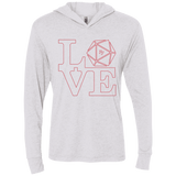 T-Shirts Heather White / X-Small Love 11 Triblend Long Sleeve Hoodie Tee