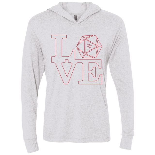 T-Shirts Heather White / X-Small Love 11 Triblend Long Sleeve Hoodie Tee