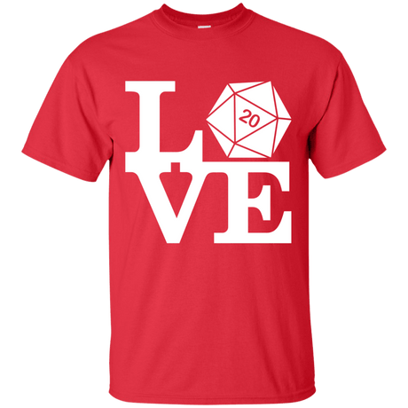 T-Shirts Red / Small Love D20 T-Shirt