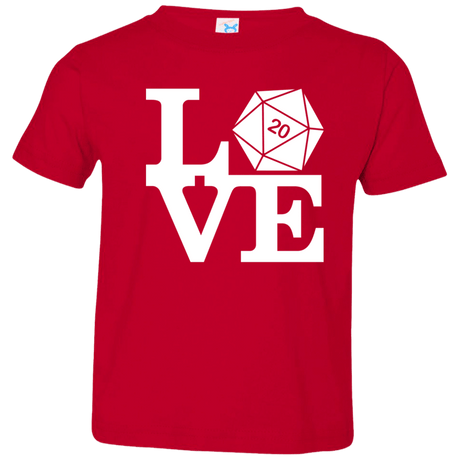 T-Shirts Red / 2T Love D20 Toddler Premium T-Shirt