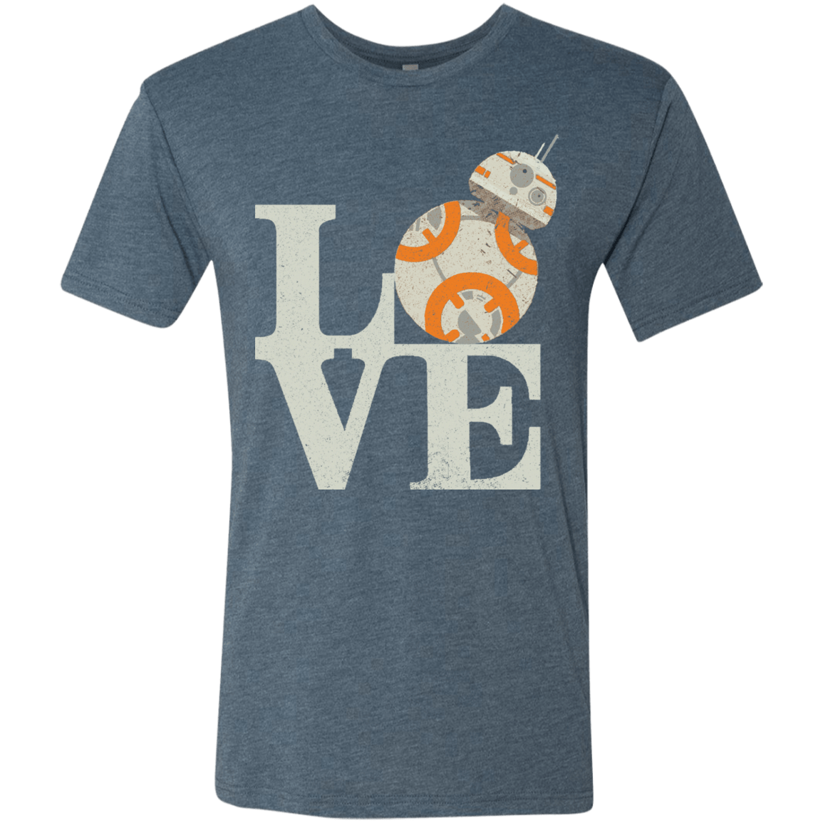 T-Shirts Indigo / Small Love Droids Men's Triblend T-Shirt