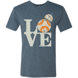 T-Shirts Indigo / Small Love Droids Men's Triblend T-Shirt
