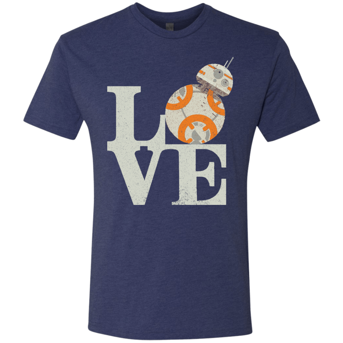T-Shirts Vintage Navy / Small Love Droids Men's Triblend T-Shirt