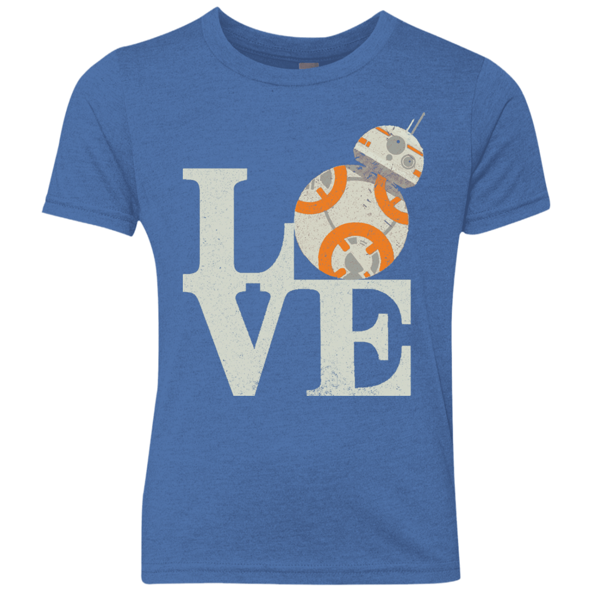 T-Shirts Vintage Royal / YXS Love Droids Youth Triblend T-Shirt