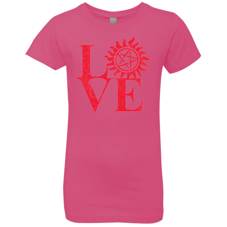 T-Shirts Hot Pink / YXS Love Hunting Girls Premium T-Shirt