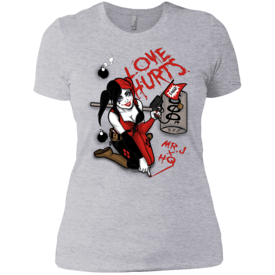 T-Shirts Heather Grey / X-Small Love Hurts Women's Premium T-Shirt