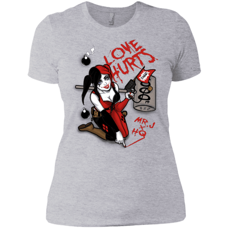 T-Shirts Heather Grey / X-Small Love Hurts Women's Premium T-Shirt