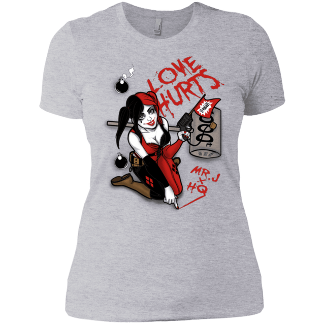 T-Shirts Heather Grey / X-Small Love Hurts Women's Premium T-Shirt