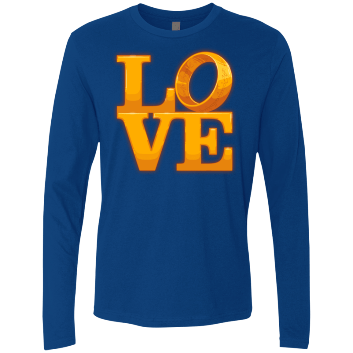 T-Shirts Royal / Small LOVE Lotr Ring Men's Premium Long Sleeve