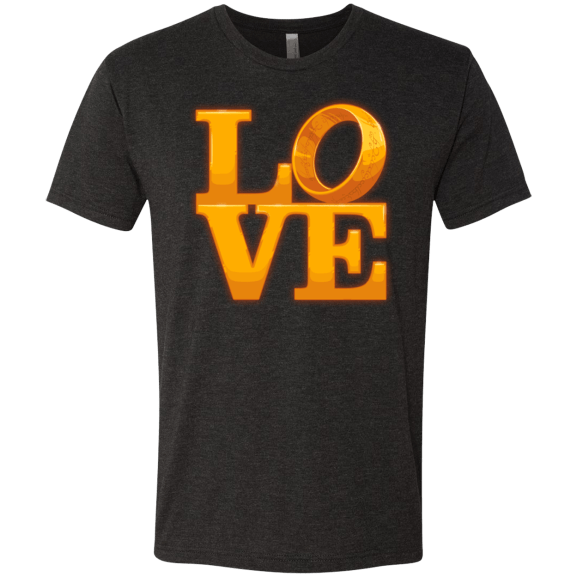 T-Shirts Vintage Black / Small LOVE Lotr Ring Men's Triblend T-Shirt