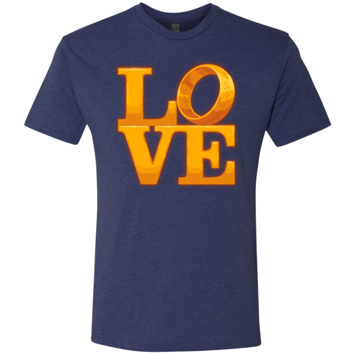 T-Shirts Vintage Navy / Small LOVE Lotr Ring Men's Triblend T-Shirt