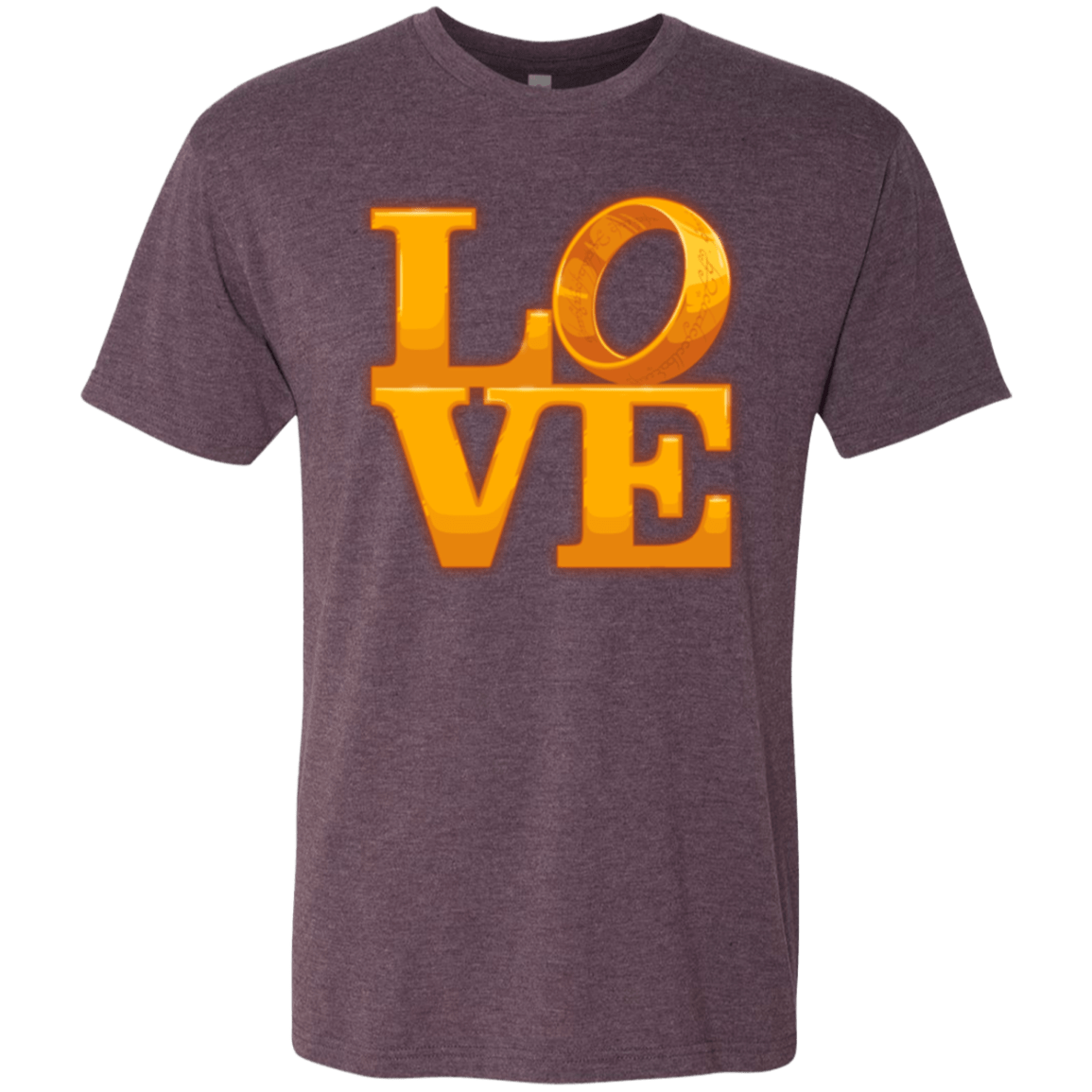 T-Shirts Vintage Purple / Small LOVE Lotr Ring Men's Triblend T-Shirt