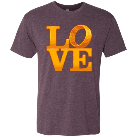 T-Shirts Vintage Purple / Small LOVE Lotr Ring Men's Triblend T-Shirt