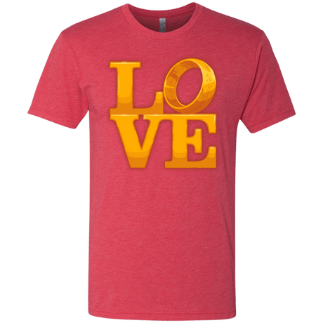 T-Shirts Vintage Red / Small LOVE Lotr Ring Men's Triblend T-Shirt