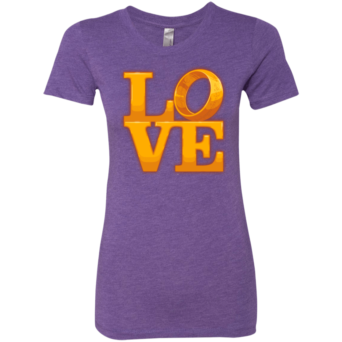 T-Shirts Purple Rush / Small LOVE Lotr Ring Women's Triblend T-Shirt