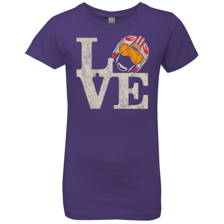 T-Shirts Purple Rush / YXS LOVE Rebel Pilot Girls Premium T-Shirt