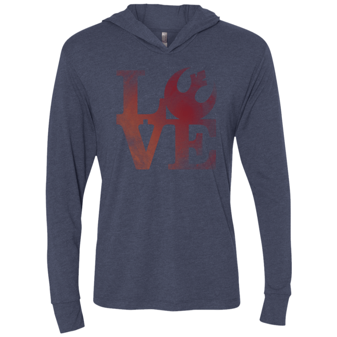 T-Shirts Vintage Navy / X-Small LOVE Rebel Triblend Long Sleeve Hoodie Tee