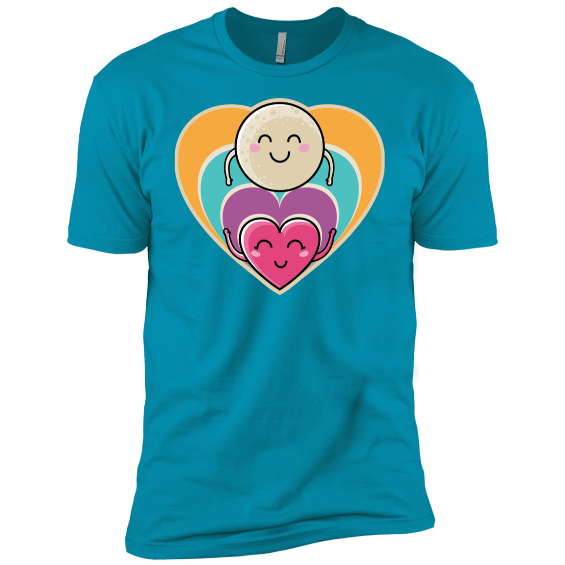 T-Shirts Turquoise / YXS Love to the Moon and Back Boys Premium T-Shirt