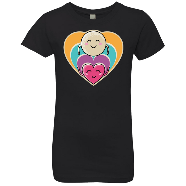 T-Shirts Black / YXS Love to the Moon and Back Girls Premium T-Shirt