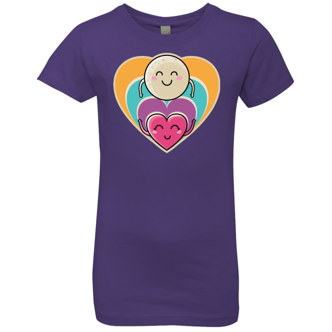 T-Shirts Purple Rush / YXS Love to the Moon and Back Girls Premium T-Shirt