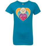 T-Shirts Turquoise / YXS Love to the Moon and Back Girls Premium T-Shirt