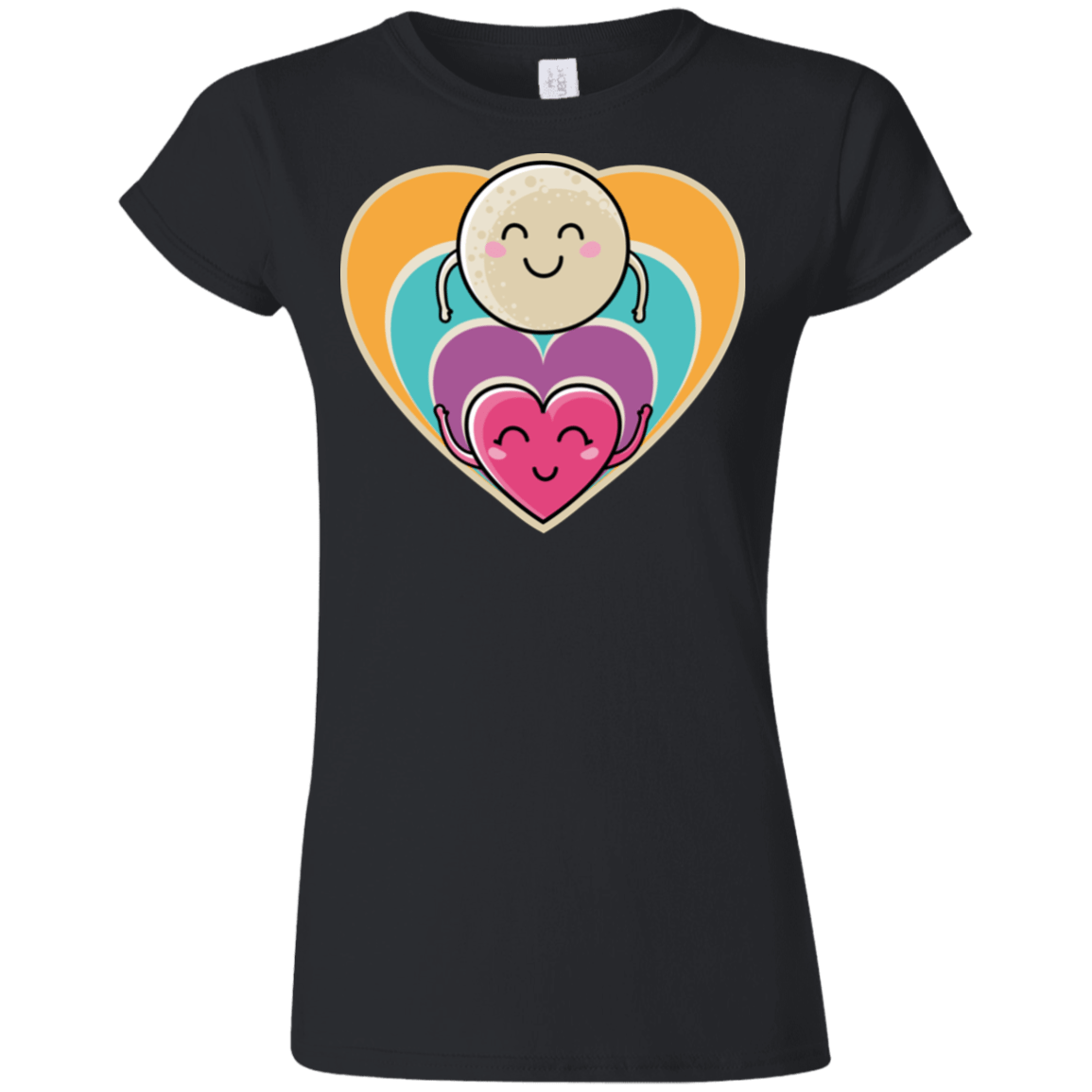 T-Shirts Black / S Love to the Moon and Back Junior Slimmer-Fit T-Shirt