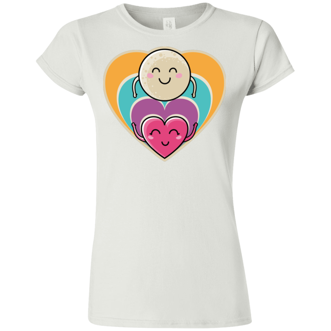 T-Shirts White / S Love to the Moon and Back Junior Slimmer-Fit T-Shirt