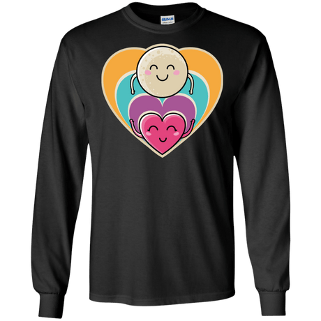 T-Shirts Black / S Love to the Moon and Back Men's Long Sleeve T-Shirt