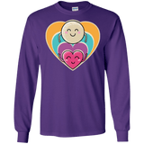 T-Shirts Purple / S Love to the Moon and Back Men's Long Sleeve T-Shirt