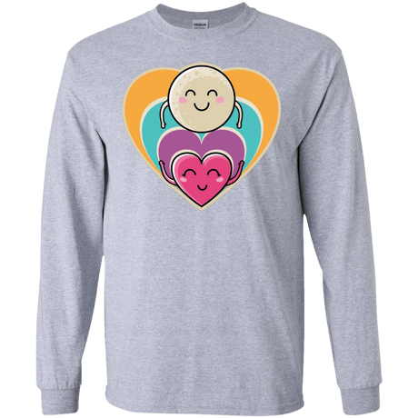 T-Shirts Sport Grey / S Love to the Moon and Back Men's Long Sleeve T-Shirt