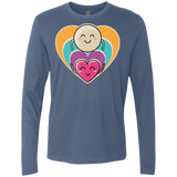 T-Shirts Indigo / S Love to the Moon and Back Men's Premium Long Sleeve