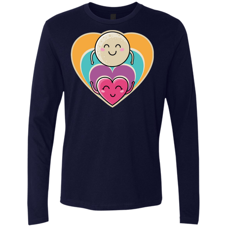 T-Shirts Midnight Navy / S Love to the Moon and Back Men's Premium Long Sleeve