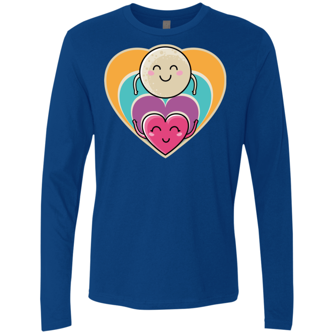 T-Shirts Royal / S Love to the Moon and Back Men's Premium Long Sleeve