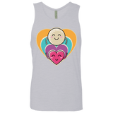 T-Shirts Heather Grey / S Love to the Moon and Back Men's Premium Tank Top
