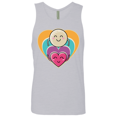 T-Shirts Heather Grey / S Love to the Moon and Back Men's Premium Tank Top