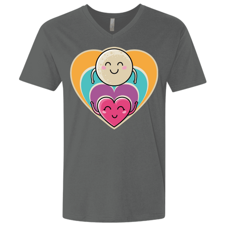 T-Shirts Heavy Metal / X-Small Love to the Moon and Back Men's Premium V-Neck
