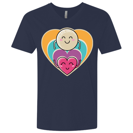 T-Shirts Midnight Navy / X-Small Love to the Moon and Back Men's Premium V-Neck
