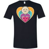 T-Shirts Black / X-Small Love to the Moon and Back Men's Semi-Fitted Softstyle
