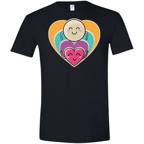 T-Shirts Black / X-Small Love to the Moon and Back Men's Semi-Fitted Softstyle