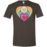 T-Shirts Dark Chocolate / S Love to the Moon and Back Men's Semi-Fitted Softstyle