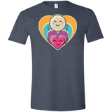 T-Shirts Heather Navy / S Love to the Moon and Back Men's Semi-Fitted Softstyle