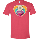 T-Shirts Heather Red / S Love to the Moon and Back Men's Semi-Fitted Softstyle