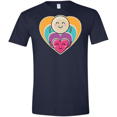 T-Shirts Navy / X-Small Love to the Moon and Back Men's Semi-Fitted Softstyle