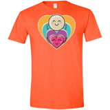 T-Shirts Orange / S Love to the Moon and Back Men's Semi-Fitted Softstyle