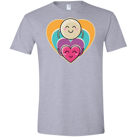 T-Shirts Sport Grey / X-Small Love to the Moon and Back Men's Semi-Fitted Softstyle