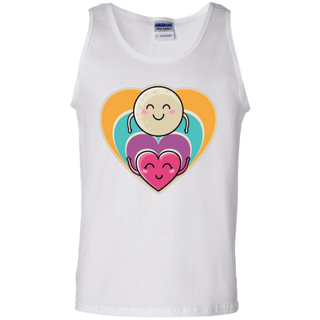 T-Shirts White / S Love to the Moon and Back Men's Tank Top