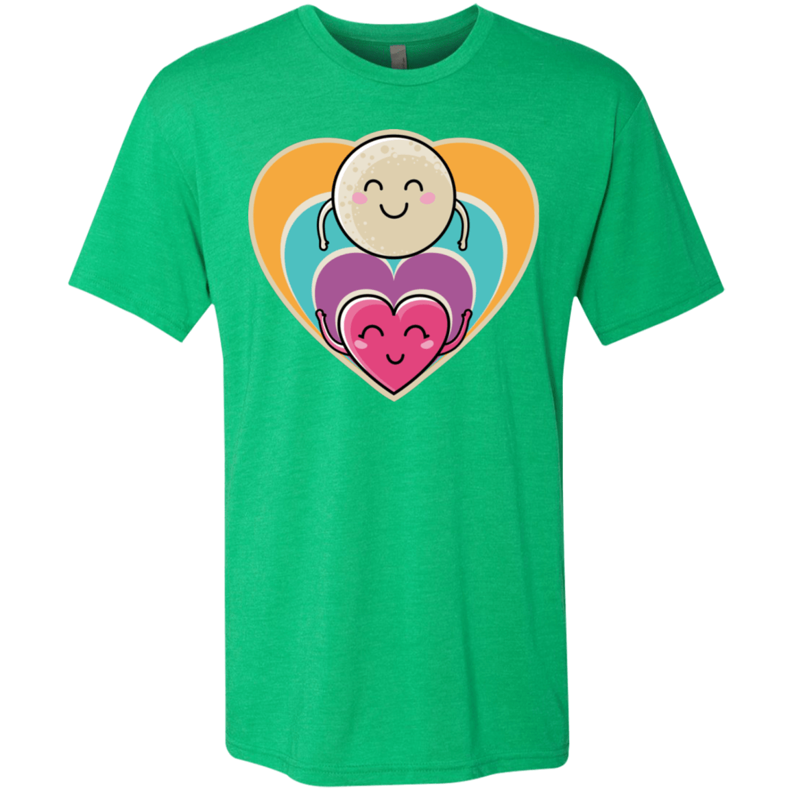 T-Shirts Envy / S Love to the Moon and Back Men's Triblend T-Shirt