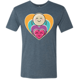 T-Shirts Indigo / S Love to the Moon and Back Men's Triblend T-Shirt