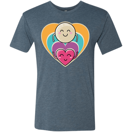 T-Shirts Indigo / S Love to the Moon and Back Men's Triblend T-Shirt