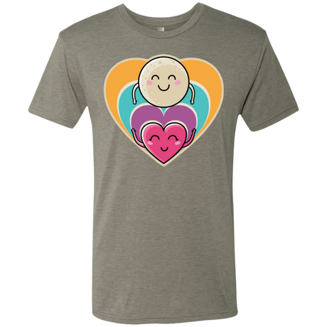 T-Shirts Venetian Grey / S Love to the Moon and Back Men's Triblend T-Shirt